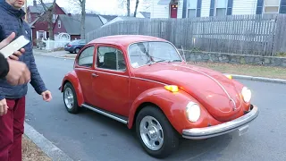 1971 VW Super Beetle Exits to NC. Raw footage.