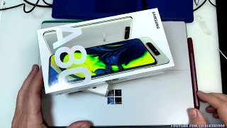 ГадЖеТы: свежий ветерок в дизайне телефонов - достаем из коробки Samsung Galaxy A80
