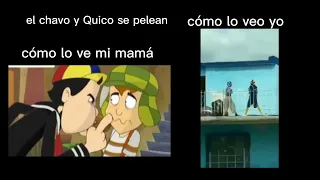 el chavo y Quico se pelean