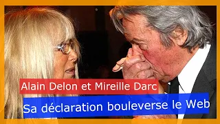 Alain Delon : 5 ans après la perte de Mireille Darc, sa déclaration bouleverse la toile