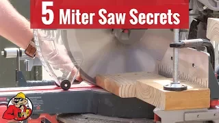 Top 5 Miter Saw Tips