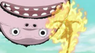 Sanji uses Hell Memories vs Wadatsumi - One Piece Episode 566 [720p HD]