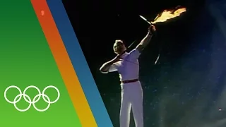 Barcelona 1992 Olympic Torch Lighting | Epic Olympic Moments