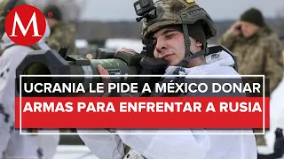 Diputados de Ucrania piden a México donar armas ante conflicto con Rusia