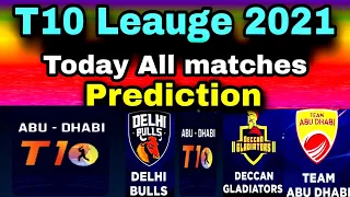 Abu Dhabi T10 leauge Today All Matches Toss & Match prediction  pitch report analysis T10 Match