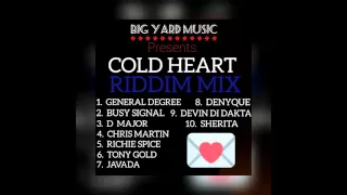 "COLD HEART RIDDIM" (MegaMix) BIG YARD MUSIC (General Degree, Busy Signal, Chris Martin