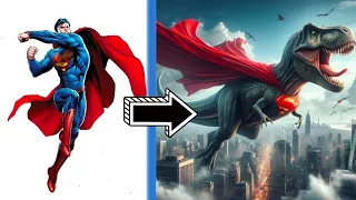 AVENGERS but TREX VENGERS💥 All Characters(Marvel & DC) 💥SUPER HERO 2024