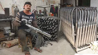 Amazing Technique of Making Motorcycle Silencers in Factory || How Bike Mufflers are Made.