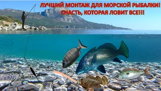 Лучший монтаж для рыбалки на Черном море Отводной поводок для морской рыбалки.Ловит всю  рыбу!