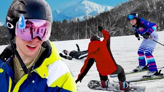 I Taught Streamers How To Ski. It was brutal...