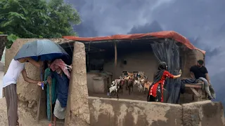 Rain In Punjab Pakistan || Most Beautiful Village Life In Pakistan