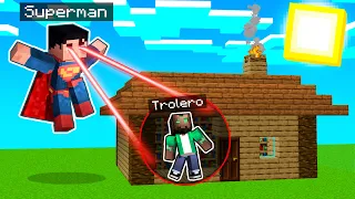 NOS ESCONDEMOS de SUPERMAN en MINECRAFT! 😱💥 MINECRAFT ALEATORIO