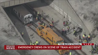 Injuries reporters after CTA Yellow Line train collides with rail equipment