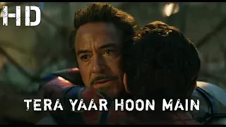 TERA YAAR HOON MAIN || Tony Iron man  and Peter spider Man