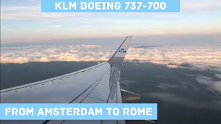 Trip Report | KLM Boeing 737-700 (Economy) | Amsterdam - Rome (FCO)