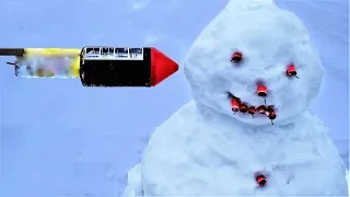 EXPERIMENT ROCKET vs SNOWMAN