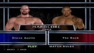 WWE SmackDown! Here Comes the Pain - Steve Austin VS The Rock (HARDCORE)