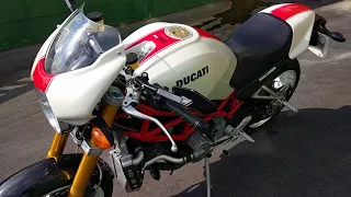 Ducati Monster s4rs.  Walk around,  start and Rev