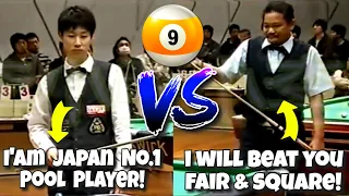 Efren Reyes Shows his Cueing Skills over Utarou Fukumoto at the 2009 Japan Open 9 Ball Championship