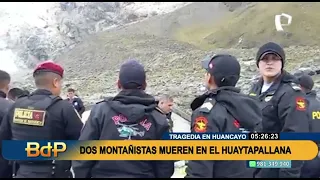 Huancayo: Dos montañistas perdieron la vida cuando escalaban en el nevado Huaytapallana