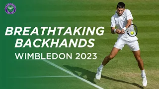 Breathtaking Backhands from The Championships | Wimbledon 2023