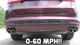 2017 Ford Fusion Sport 0-60 mph !