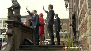 Koning Willem-Alexander en koningin Máxima bezoeken Zeeland