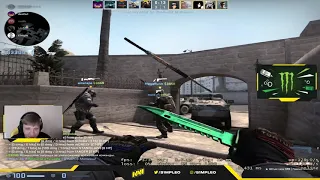 S1MPLE vs M0nesy plays Faceit Fpl MIRAGE - Twitch CSGO