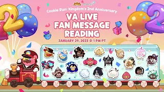 Streamily.com Presents: Cookie Run 2nd Year Anniversary! 💫 Voice Actors LIVE Read YOUR Comments