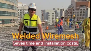 Welded wiremesh - Saves time and installation costs.