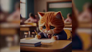 Cat Bullied At School 🏫 😿 #cat