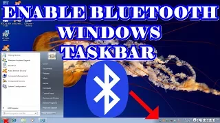 Enable Bluetooth Icon in Windows 7