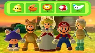 Super Mario 3D World - All Character Power-Up Suits