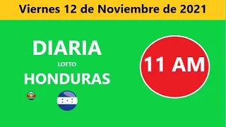 Diaria 11 AM honduras loto costa rica La Nica hoy  Viernes 12 NOVIEMBRE DE 2021 loto tiempos hoy