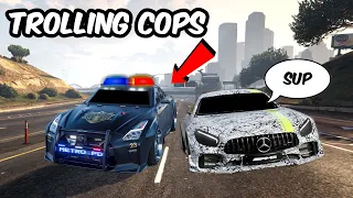 PULLING UP ON SALTY COPS IN GTA 5 RP