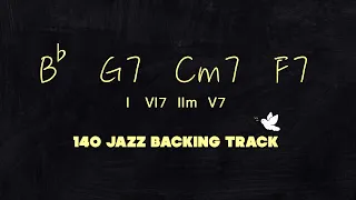 【1625 in B♭】[140 BPM] Jazz Backing Track/B♭ G7 Cm7 F7 Please enjoy your JAM!!