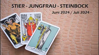 STIER - JUNGFRAU - STEINBOCK Juni 2024 / Juli 2024 TAROT - Hilfe naht!