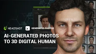 AI-Generated Photos to 3D Digital Human - Create 3D Crowd | Headshot Plug-in | Character Creator