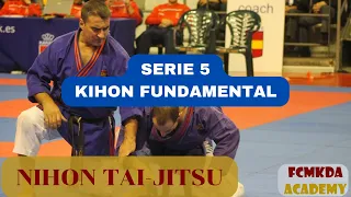 FCMKDA ACADEMY. Nihon Tai-Jitsu: serie 5 kihon fundamental. Atemis con pareja.