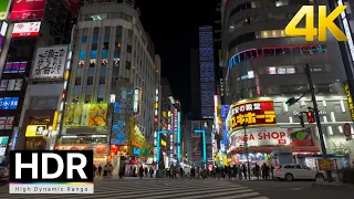 JAPAN - Evening Walk in Shinjuku, Tokyo【4K HDR】