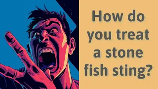 How do you treat a stone fish sting?