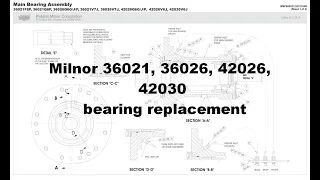 Milnor 42     bearing replacement