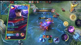 Martis gameplay Solo RG ||Top build -mlbb