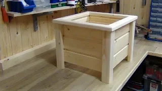 Кашпо. Деревянное кашпо для цветов. Diy wooden planter box