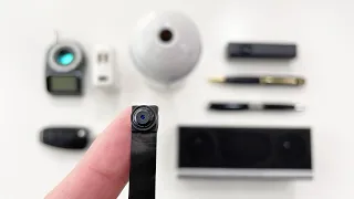 7 Crazy TINY Hidden Spy Cameras! 📷