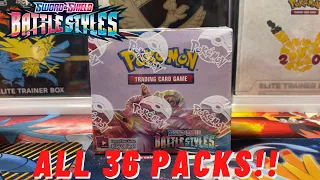 OPENING 36 PACKS OF BATTLE STYLES .. AND MORE
