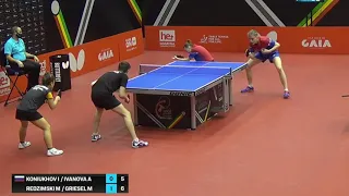 Griesel (GER)/Redzimski (POL) vs Ivanova/Koniukhov (RUS) | U15 QF | 2021 World Youth Championships