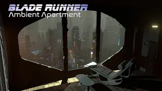 Blade Runner Ambient Apartment | A SOUND & VISUAL journey for Work, Study and Relaxation - 8 Hours