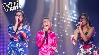 Ybon, Víctor Swing y Saraí cantan A Puro Dolor - Batallas | La Voz Kids Colombia 2018