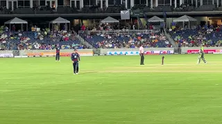 First international level cricket ground in Dallas, Texas (At Grand Prairie Stadium).